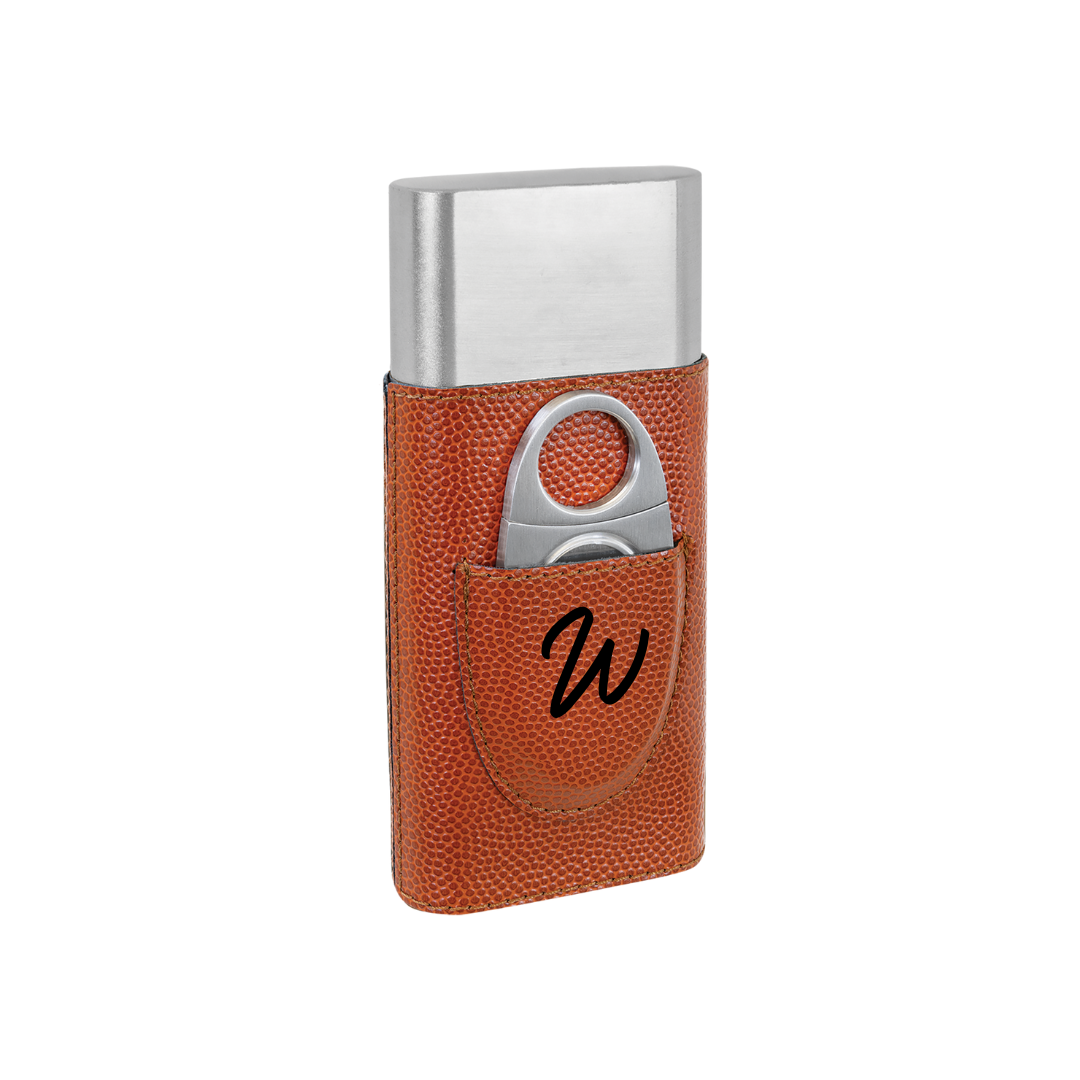 Leatherette Cigar Case with Cutter