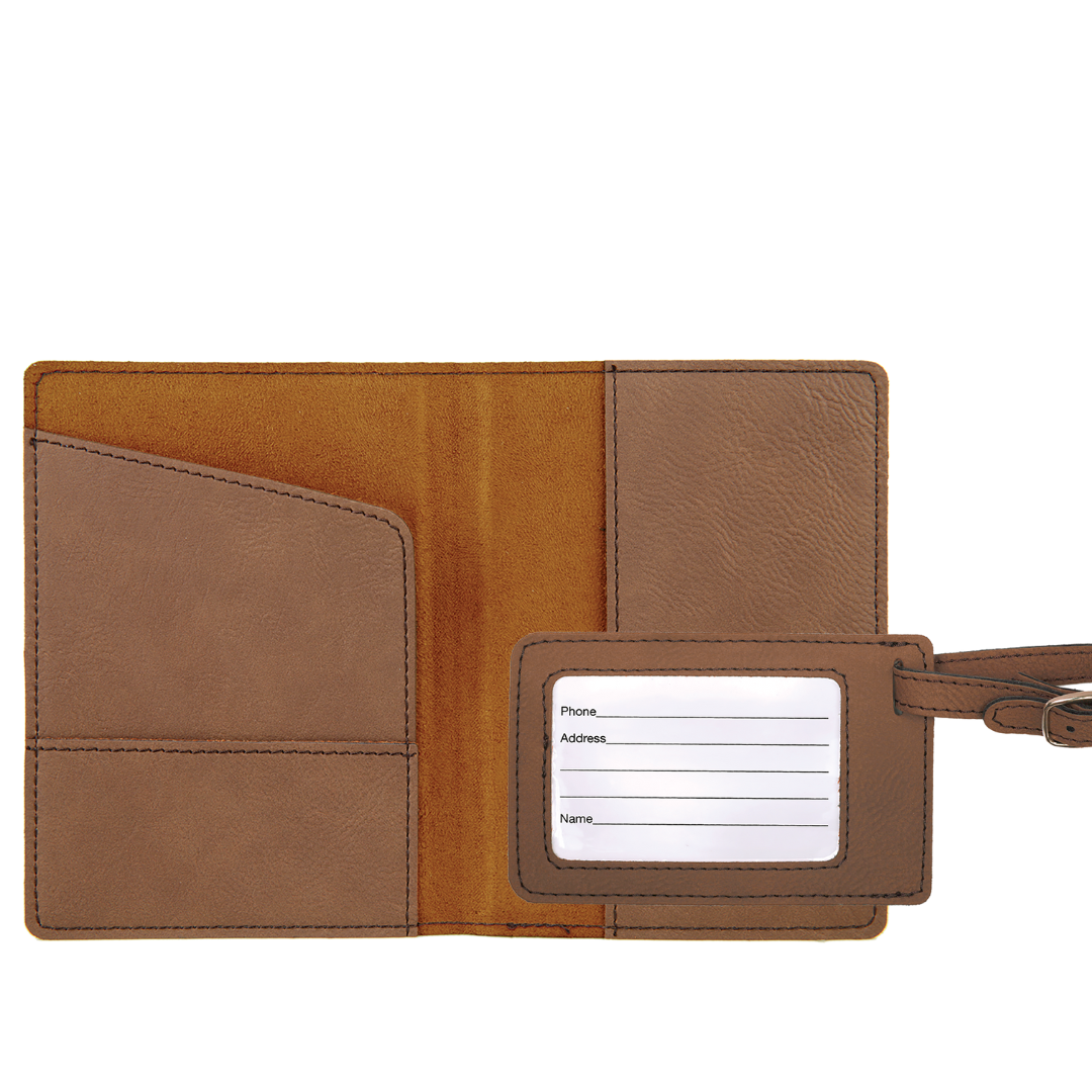 Passport Book and Luggage Tag Set