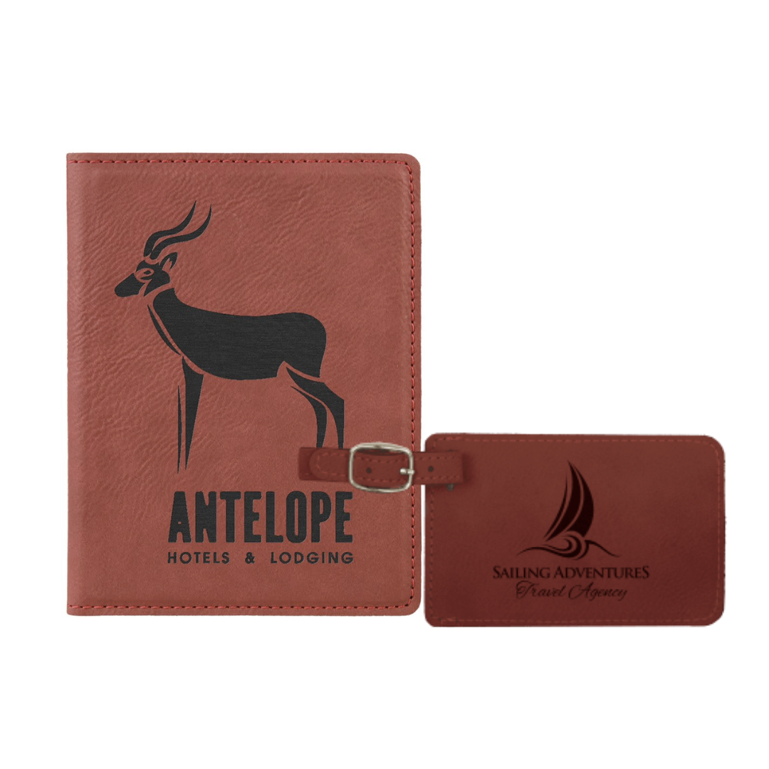 Passport Book and Luggage Tag Set