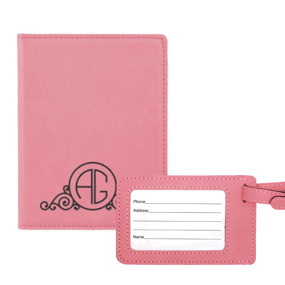 Passport Book and Luggage Tag Set