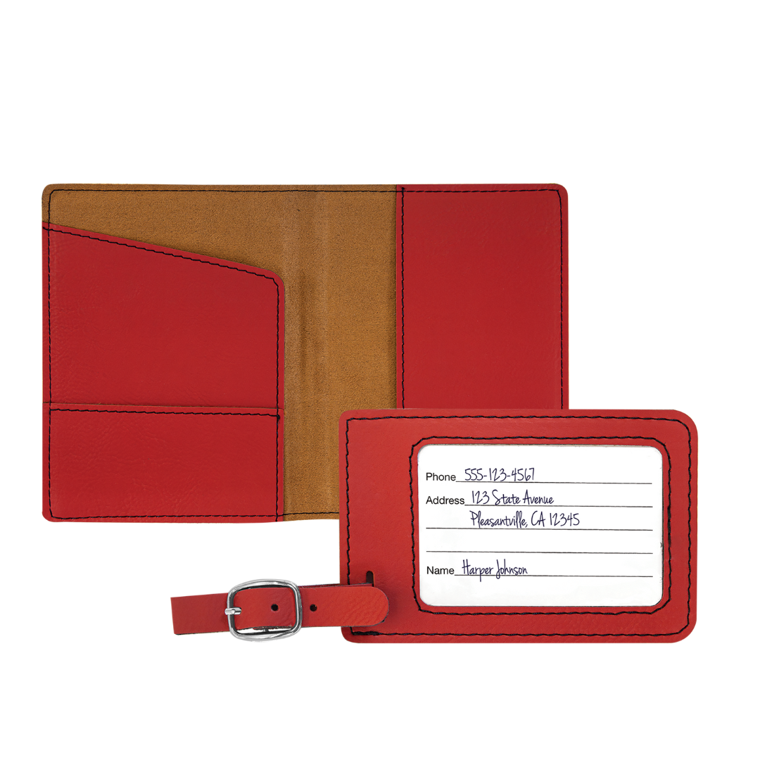 Passport Book and Luggage Tag Set