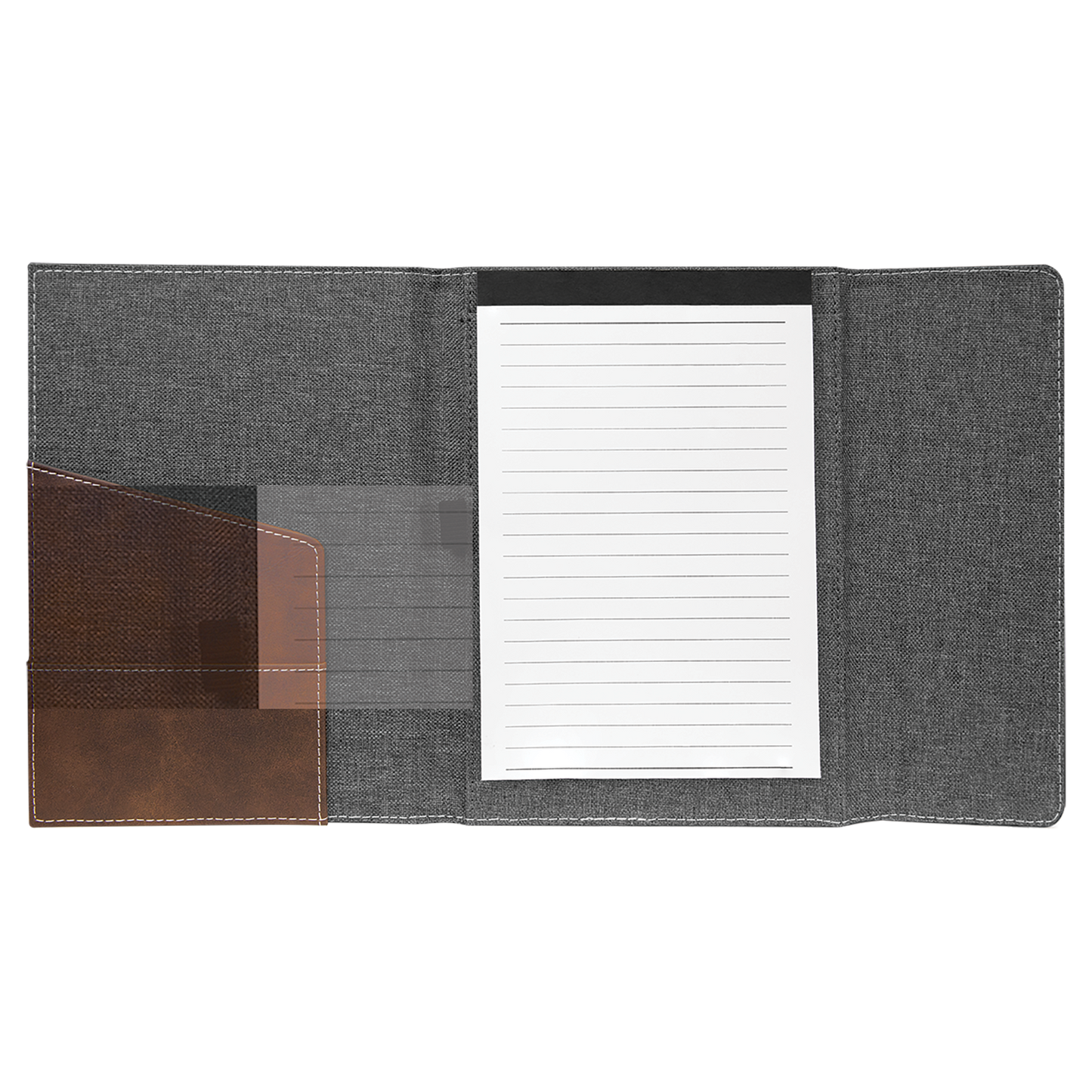 Leatherette Folio and Notepad with Logo