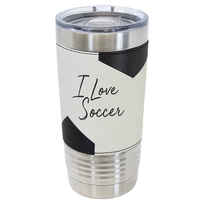 20 oz Leatherette Tumbler